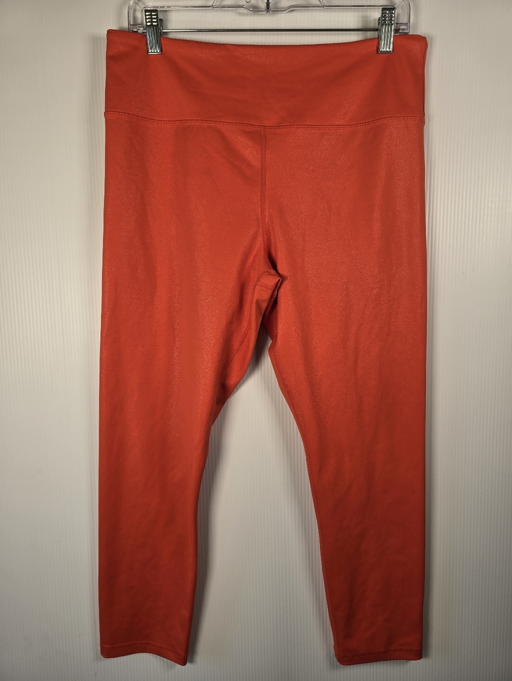 NWOT ZYIA Women's High-Waist Tangerine Metallic Light n'Tight Legging Size 14-16 - Picture 4 of 14
